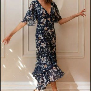 Jenny Yoo Navy Blue Sonia Dress